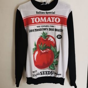 Love Moschino tomato sweater/sweatshirt/shirt brand new with tags!
